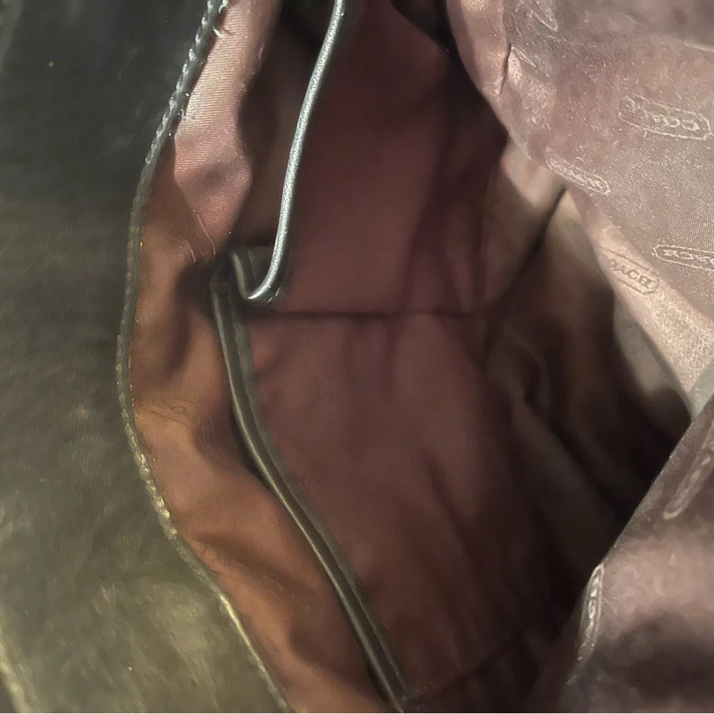 Vintage Coach Legacy Tote 9803 Black - Picture 6 of 11